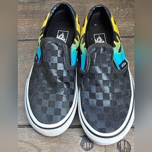 Vans size 2 junior slip on shoes